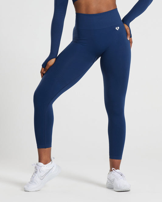 Power Seamless 7/8 Leggings | Sapphire Blue