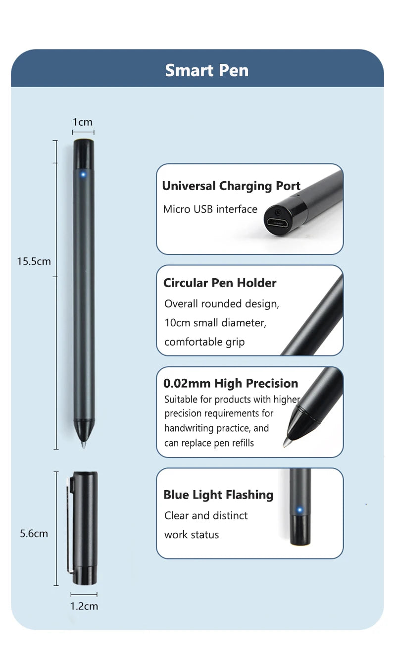 Digital Smart Pen with Voice Recording for Students and Professionals