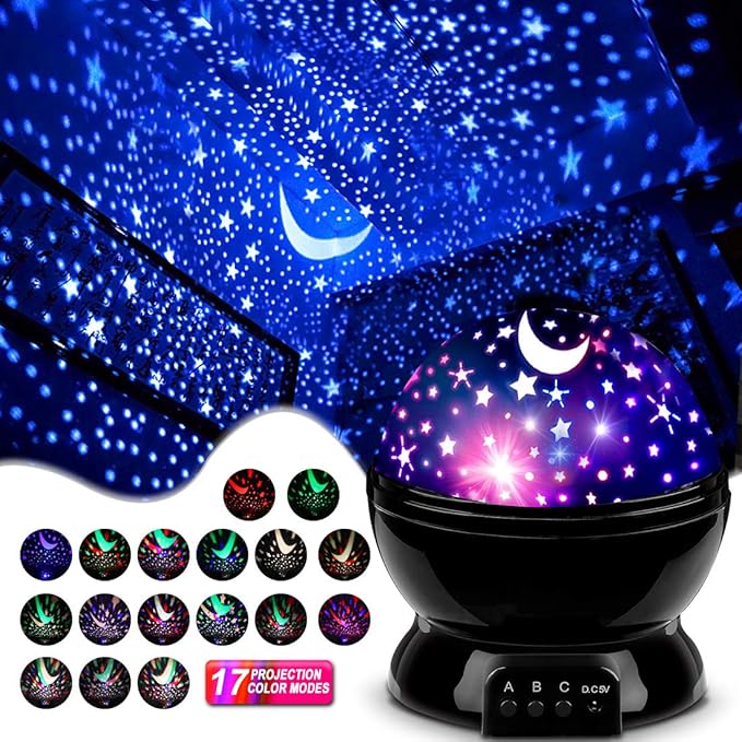 LED Starry Sky Rotating Projector Lamp