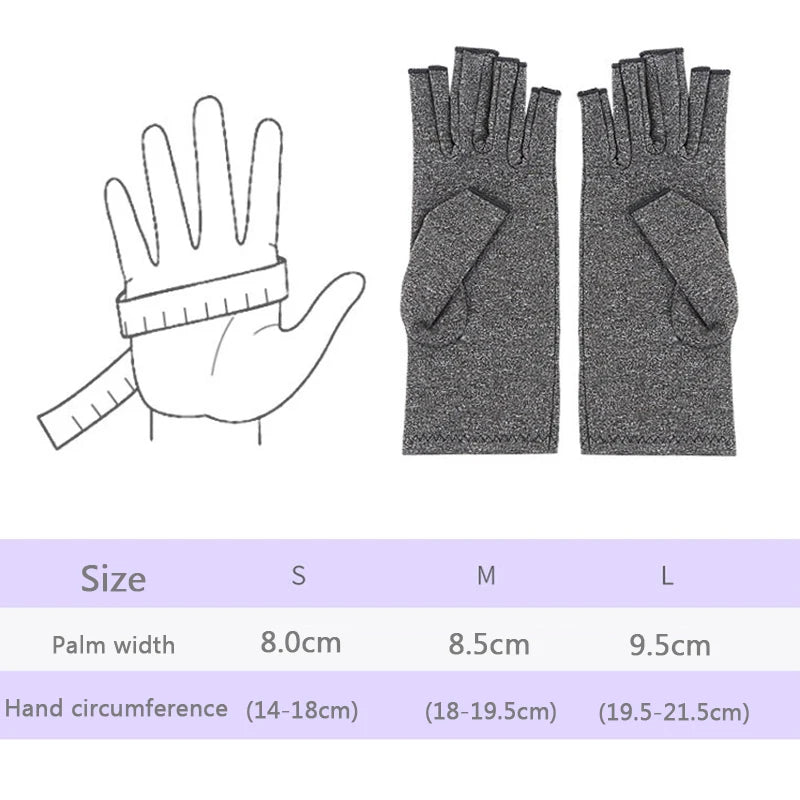 Pain Relief Fingerless Compression Therapy Gloves