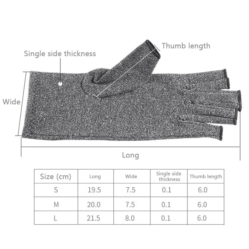 Pain Relief Fingerless Compression Therapy Gloves