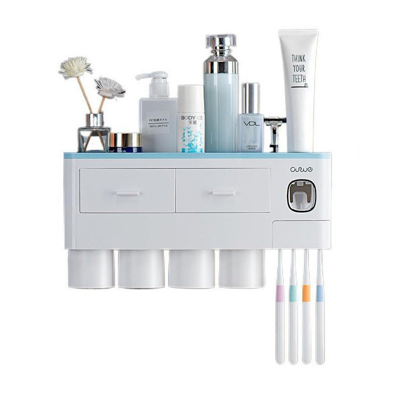 Wall-Mounted Toothbrush Holder Wash Set