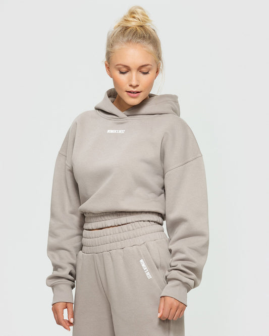 Comfort Cropped Hoodie | Buff