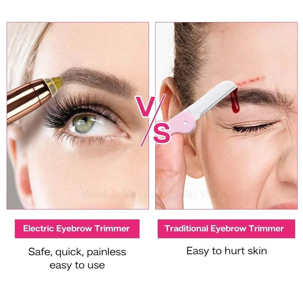 Electric Painless Eyebrow Trimmer