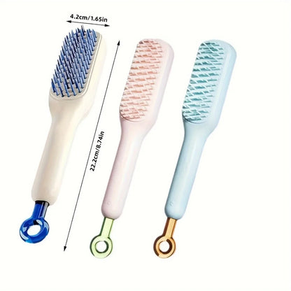 Self-Cleaning Hair Brush Anti-Static Massage Comb