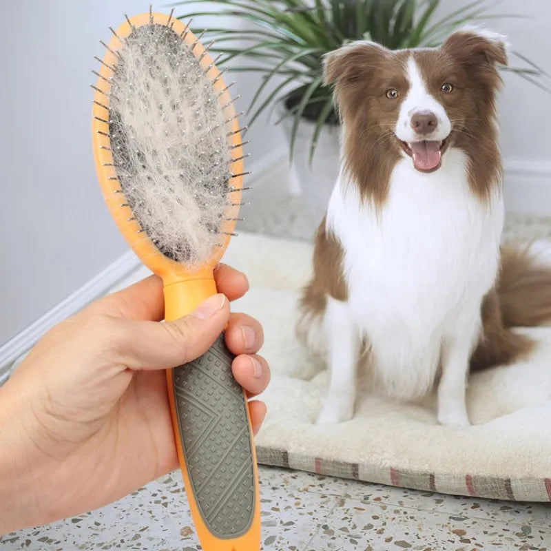 Dog Comb Pet Hair Remover Double-sided Combs for Cats Cleaning Tools